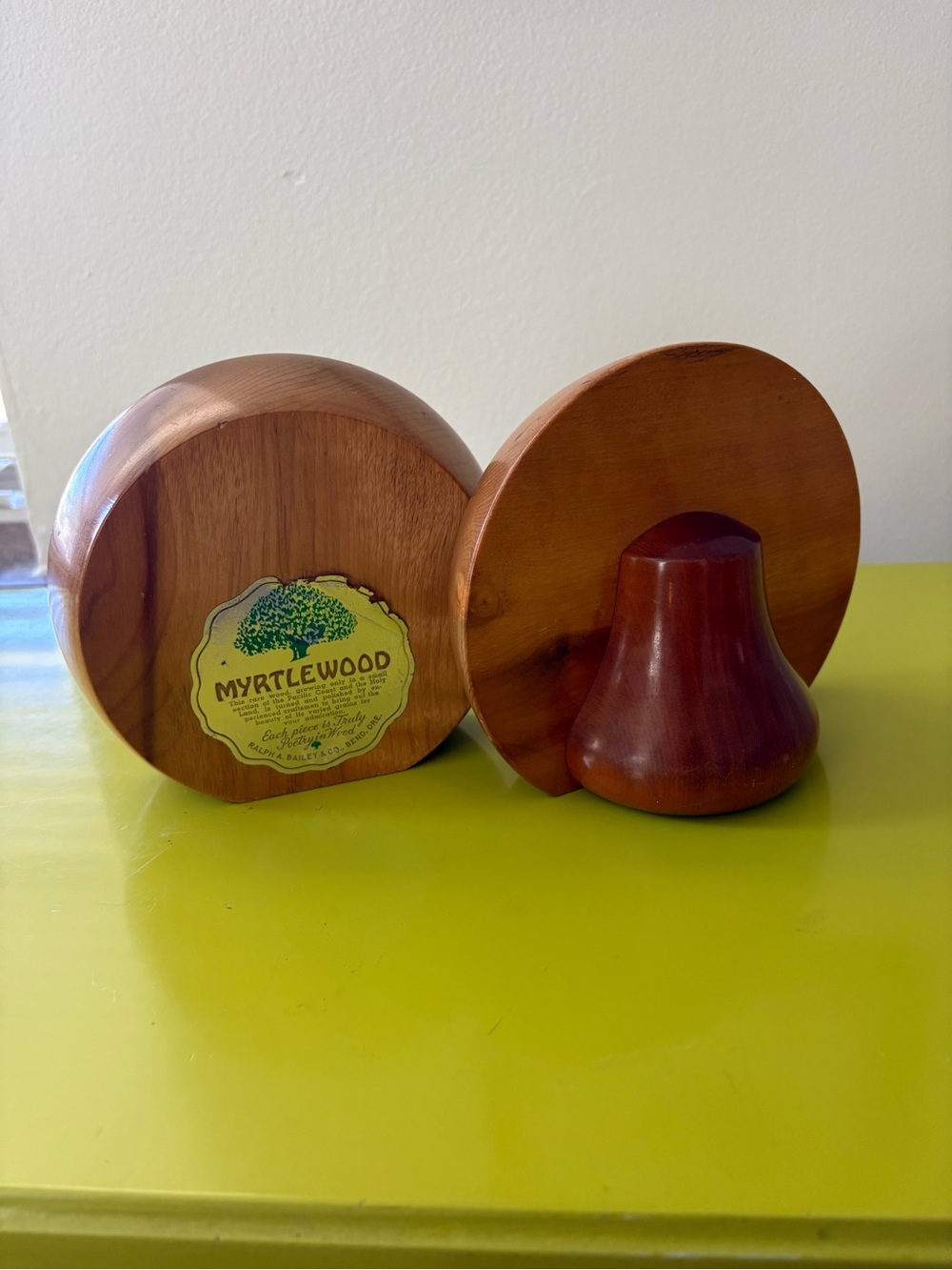 Vintage Myrtlewood MCM Bookends